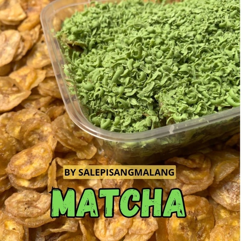 

KERIPIK PISANG RASA MATHCA LUMER | 250 GR KERIPIK MATCHA MELTED