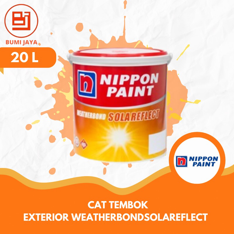 Cat tembok exterior nippon paint weatherbond solareflect 20 ltr