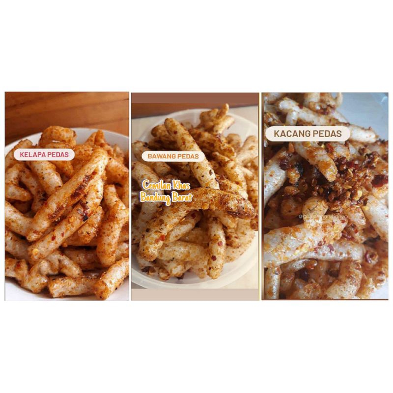 

Gurilem Pedas Gurih Kriuk Cemilan Tradisional Rempah Alam Food Snack Camilan Kerpik