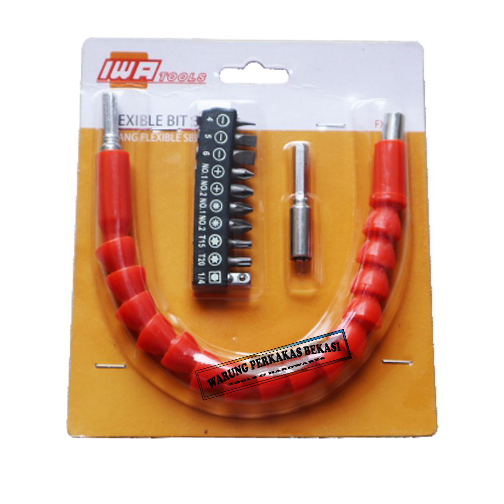 IWA Adaptor Sambungan Bor Flexible Bit Set Mata Bor Cordless Obeng Fleksibel