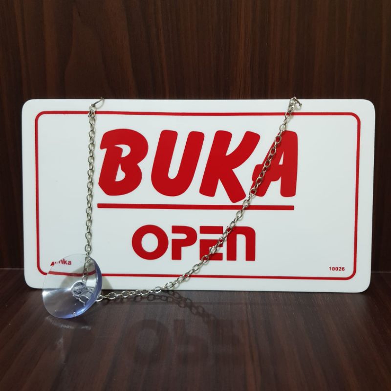 

Akrilik sign BUKA-TUTUP 22 x 12,5cm