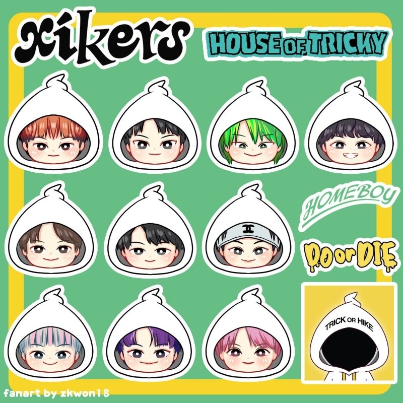

Sticker Chibi XIKERS HOMEBOY TRICKY by zkwon18 fanartist