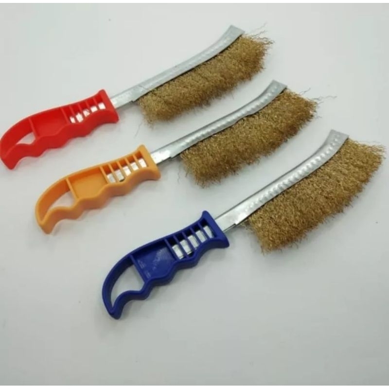 Sikat Baja Kuningan Kawat Brush Las