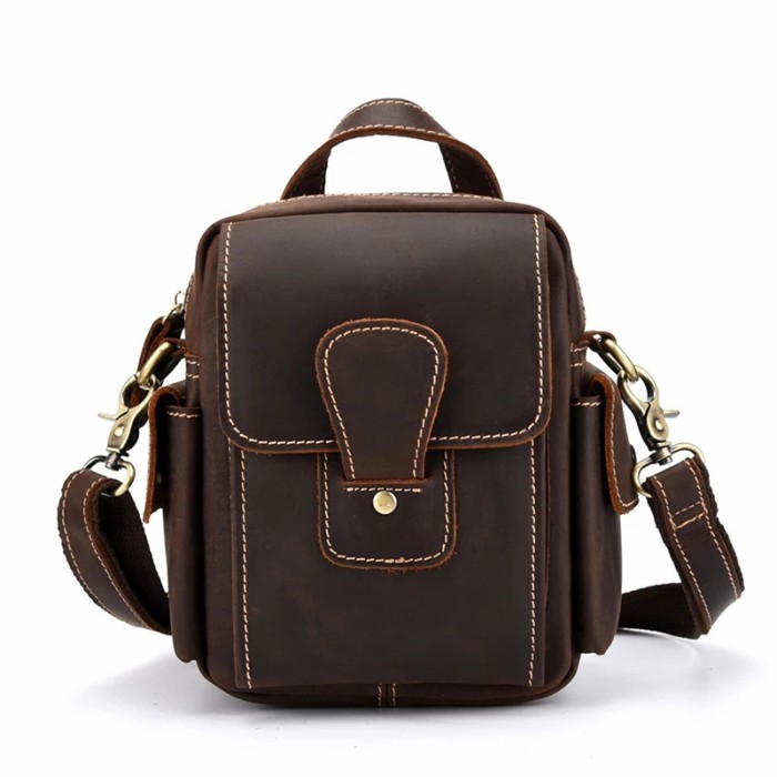 Tas Pria Selempang Original - Tas Selempang Pria Kulit Sapi Original - Tas Pria Kulit Asli