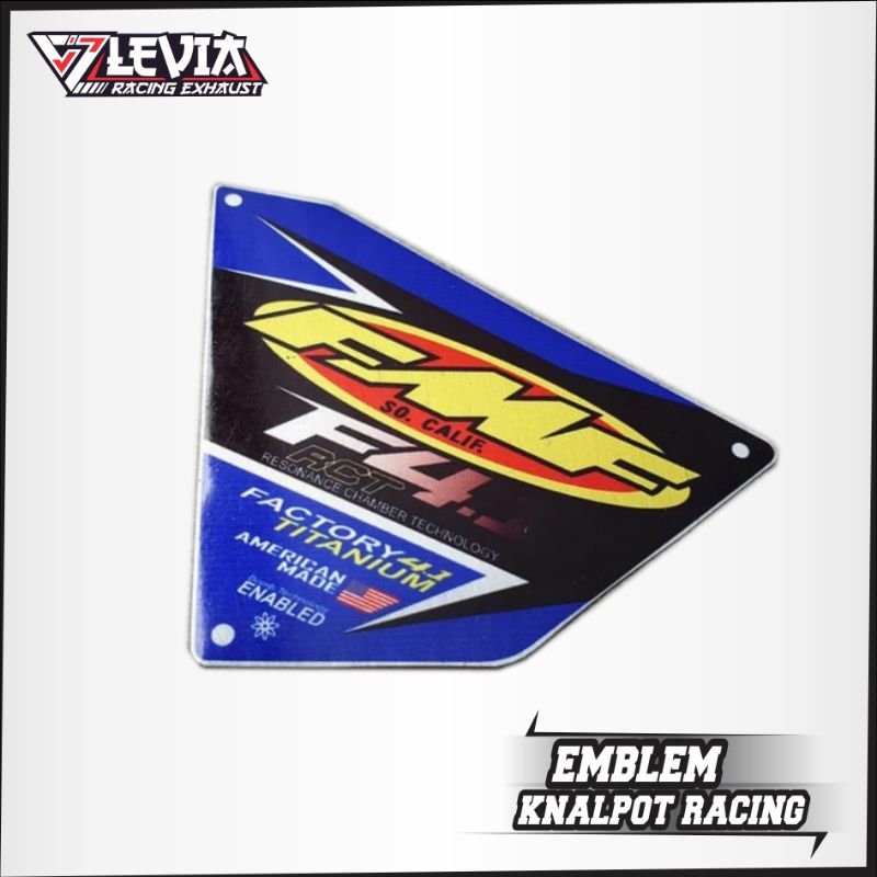 EMBLEM KNALPOT RACING MERK FMF F4