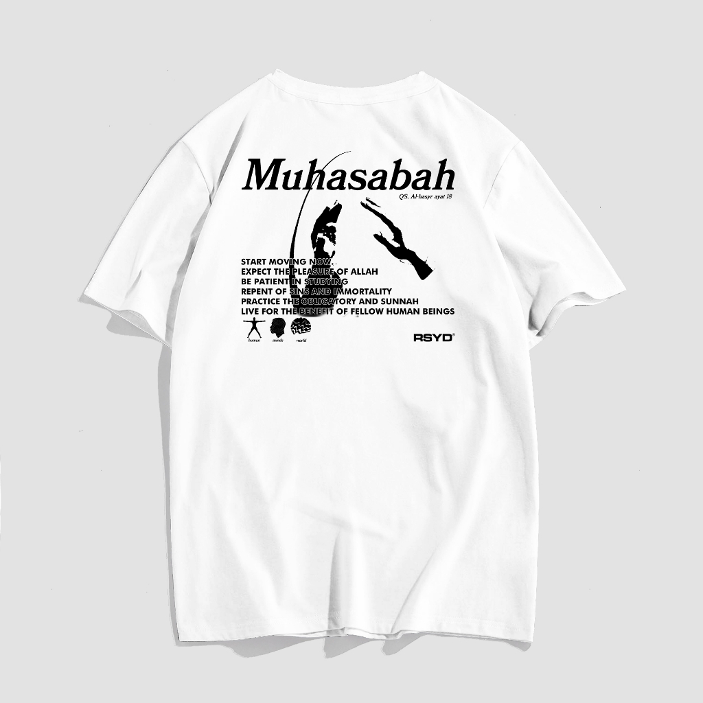 RSYD Muhasabah - White T-Shirt / Kaos Dakwah