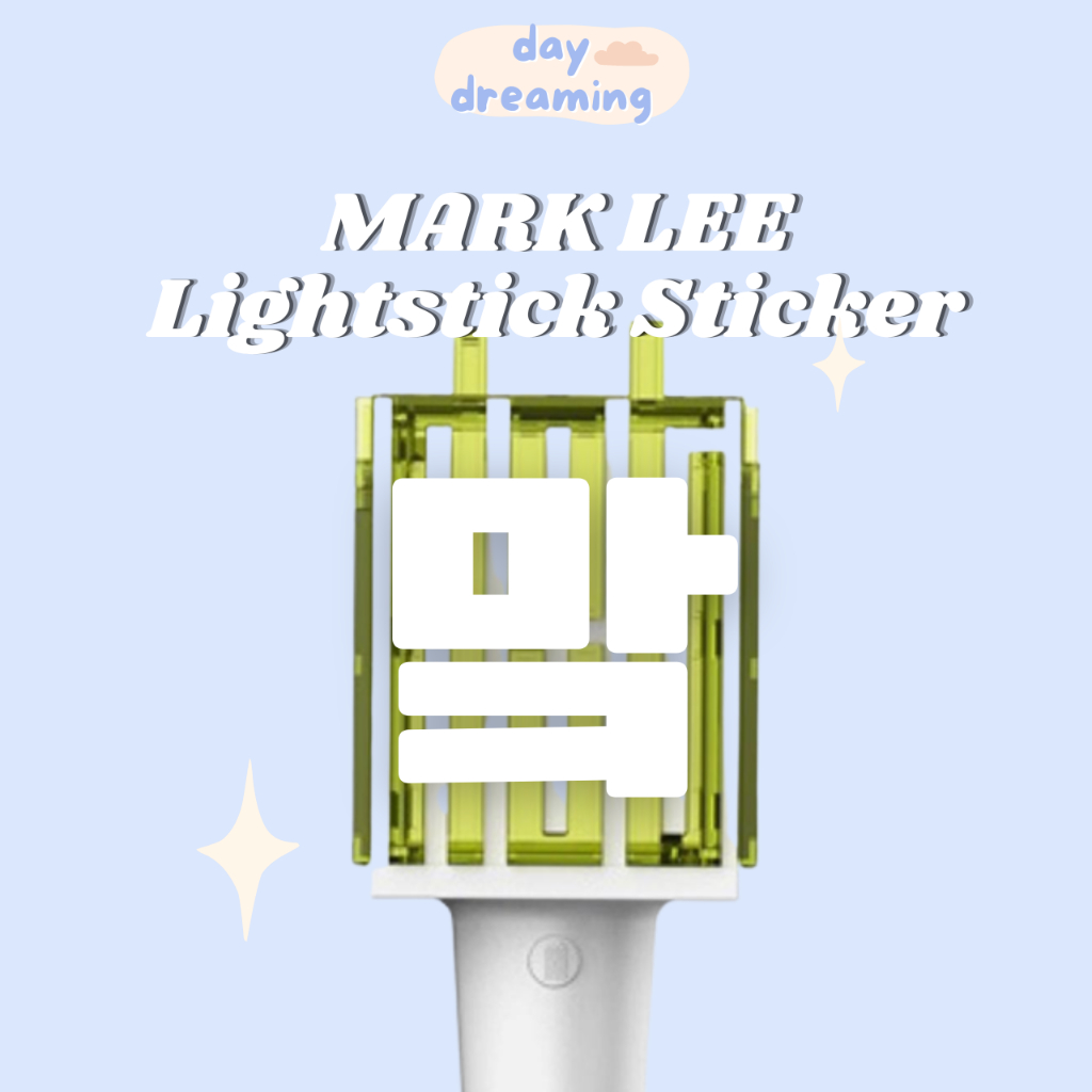 Mark Lee Lightstick Sticker Hangul NCT Reflective NCT 127 NCT Dream Untuk Konser