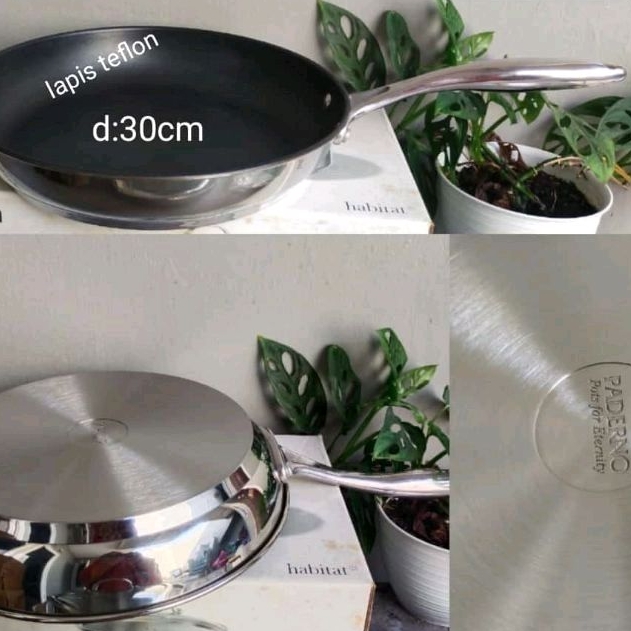 Frypan/wajan Maxim Stainless steel 30cm