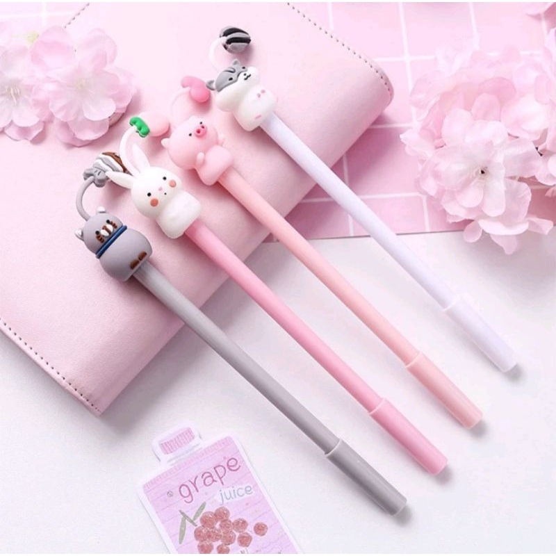

HEAVENLY | Pulpen Gel Pena Karakter Hewan Lucu + Ekor