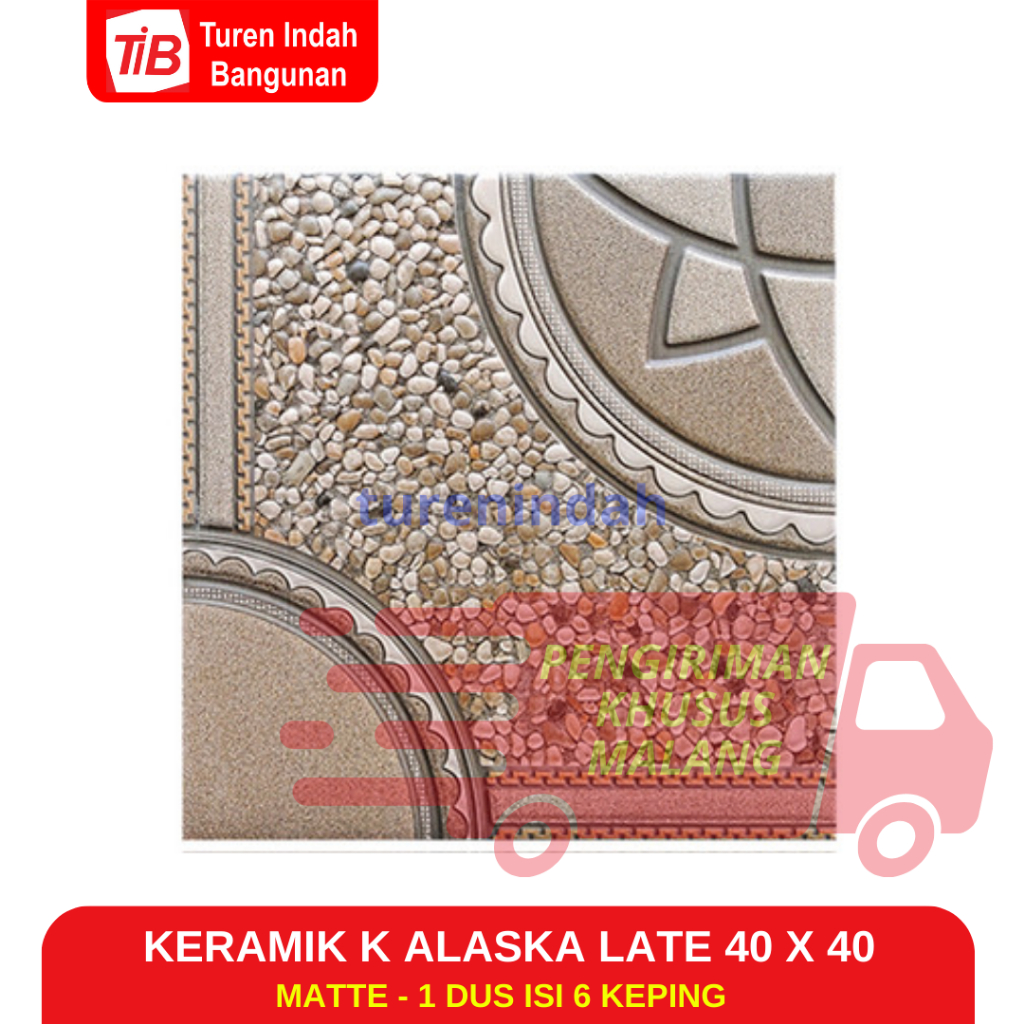 KERAMIK ALASKA LATE 40 X 40 - KERAMIK LANTAI - KERAMIK 40 X 40 - KERAMIK LANTAI TIDAK LICIN - KERAMI