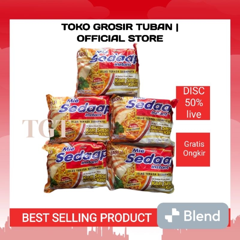 

(5PCS) SEDAAP KUAH KARI AYAM MIE INSTAN