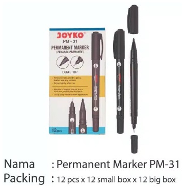 

(pcs) Spidol permanent marker joyko Pm-31 (lusin)