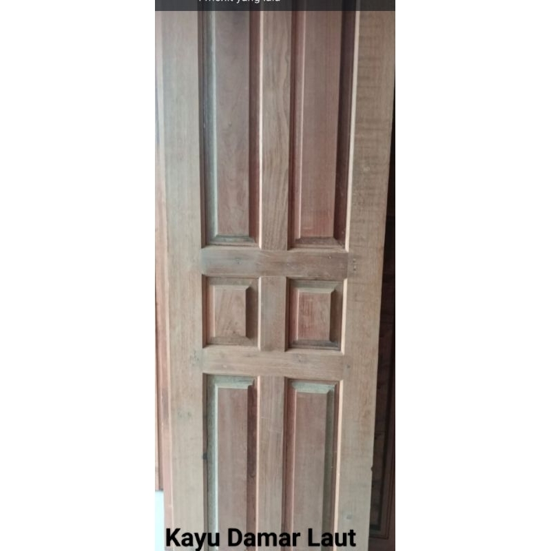 Pintu Kuputalung Buka 2 Ukuran 60x200 Kualitas Kayu Damar Laut