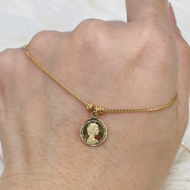 kalung alta koin simple elegant emas asli kadar 700