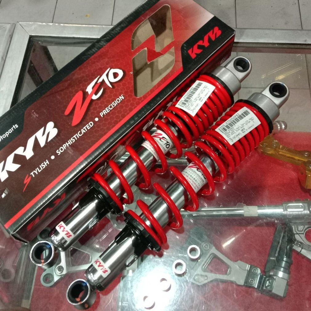 Shockbreaker Shock Skok Belakang Non Tabung KYB Zeto ZT 5050 340mm RX King Supra X 125 Kharisma Blad