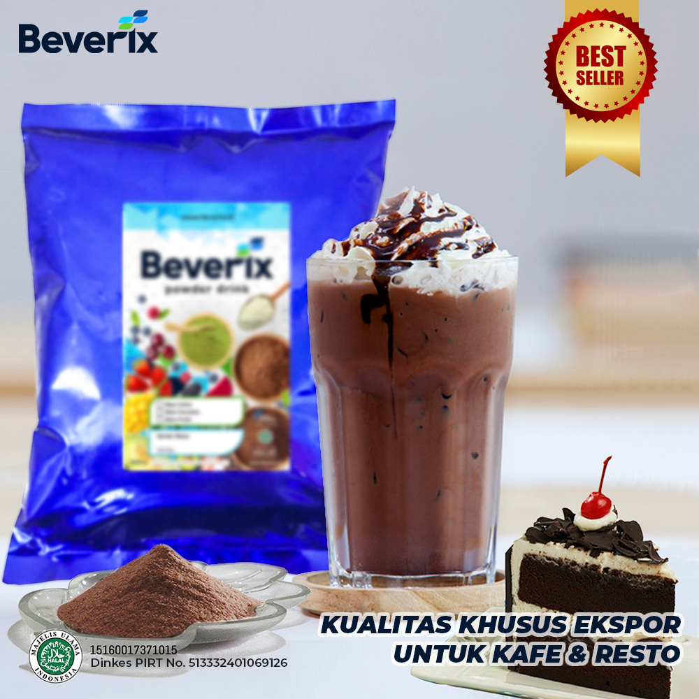 

Bubuk Minuman Cokelat Rasa Black Forest Beverix Fresh Powder Drink 1 Kg