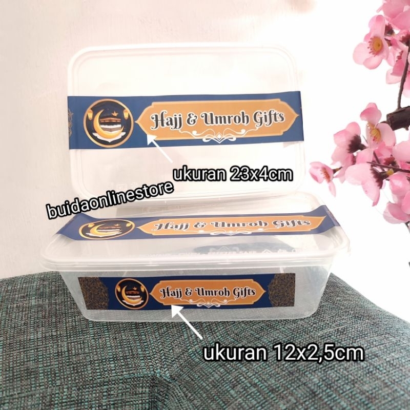 Stiker Label Sticker Hajj Umroh Gifts dekorasi kemasan oleh-oleh haji gift from umroh hiasan bingkisan tasyakuran kotak dus box paperbag mika toples segel bisa custom tulisan tambah nama