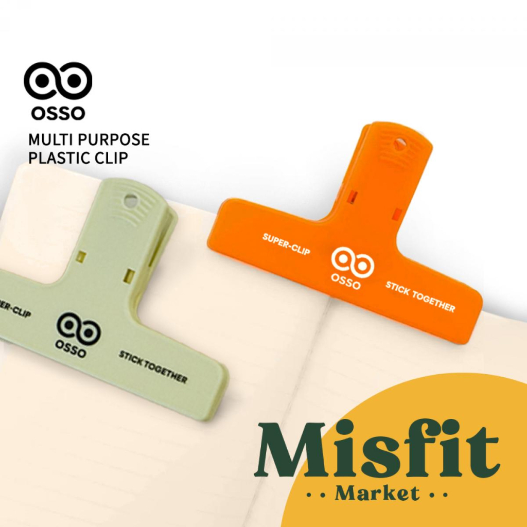 

OSSO Multi Purpose Plastic Clip Klip Kertas Snack Clampy Penco Hightide Klem Serbaguna
