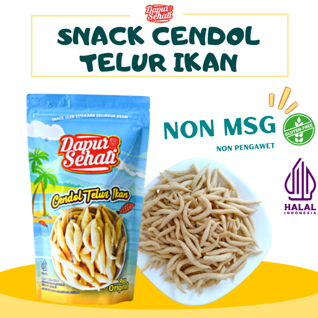 

Dapur Sehati Cendol Telur Ikan 100 gr / Cemilan Anak 1 Tahun | Halal Tanpa MSG