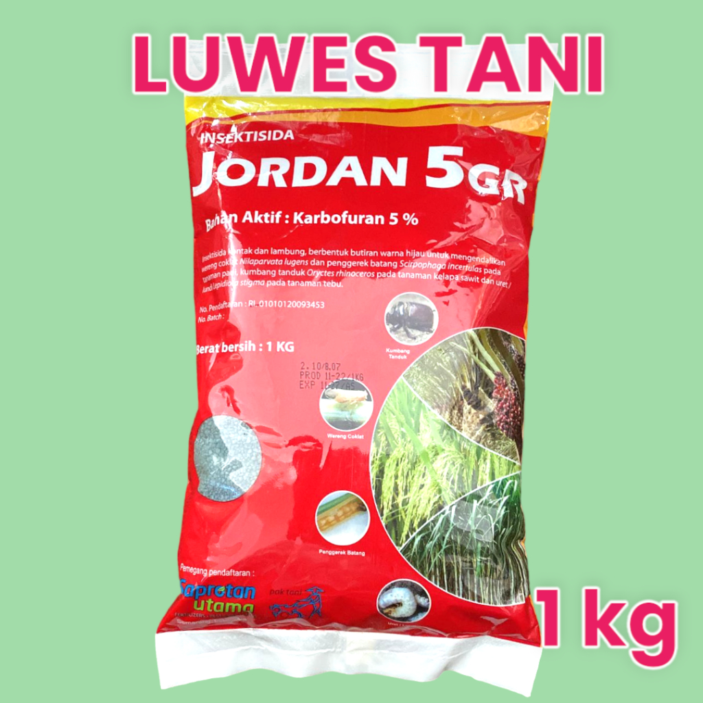 JORDAN 5 GR 1 KG INSEKTISIDA ( Karborfuran 5% )