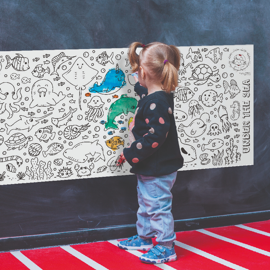 

Giant Coloring Sheet Kertas Mewarnai Jumbo Paper Big Size 155 x 60