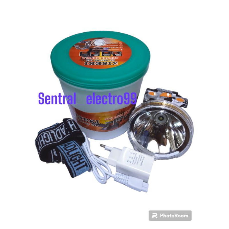 SENTER KEPALA KISEKI 50WATT CK-SK178X BODI LORENG CAHAYA PUTIH