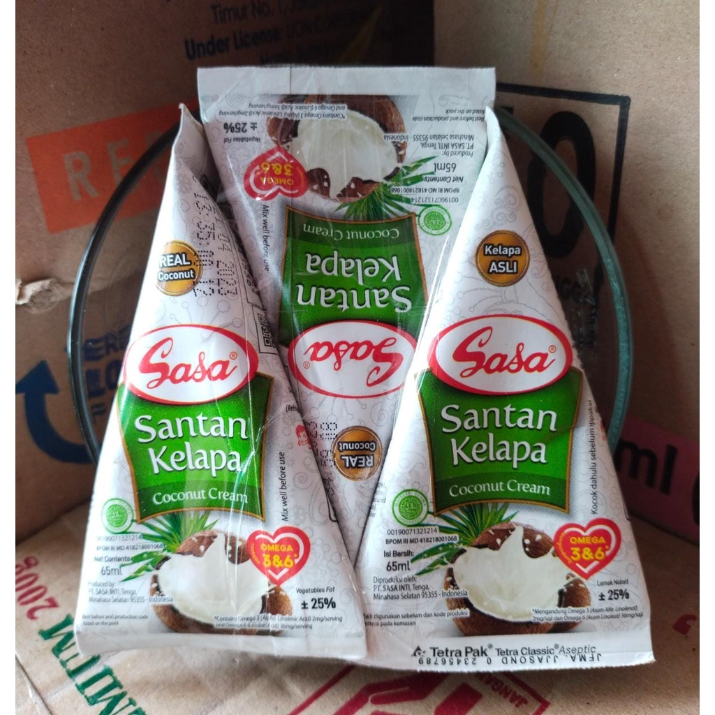 

[DEAOFFICIAL] SET SANTAN SASA CAIR 3 PCS BONUS MANGKUK - 3 SANTAN INSTAN SASA FREE 1 MANGKOK - 3 PCS SASA SANTAN 65 MLFREE MANGKUK