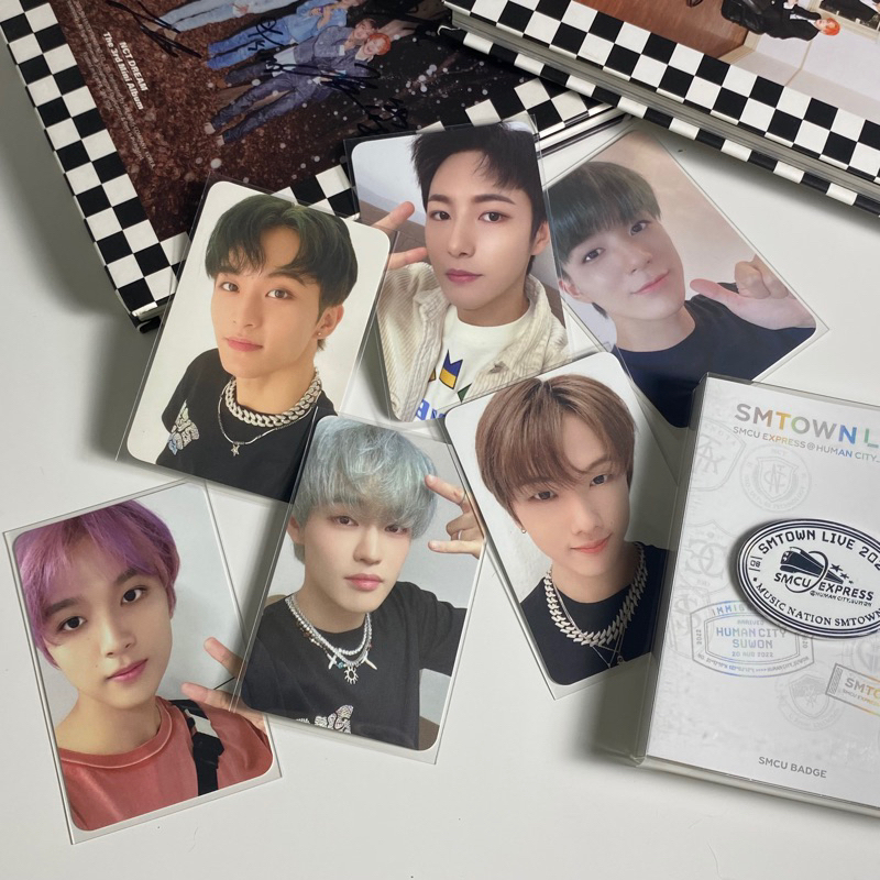 NCT DREAM SMTOWN LIVE SMCU EXPRESS HUMAN CITY SUWON INVITATION BADGE FULLSET PHOTOCARD PC MARK RENJU