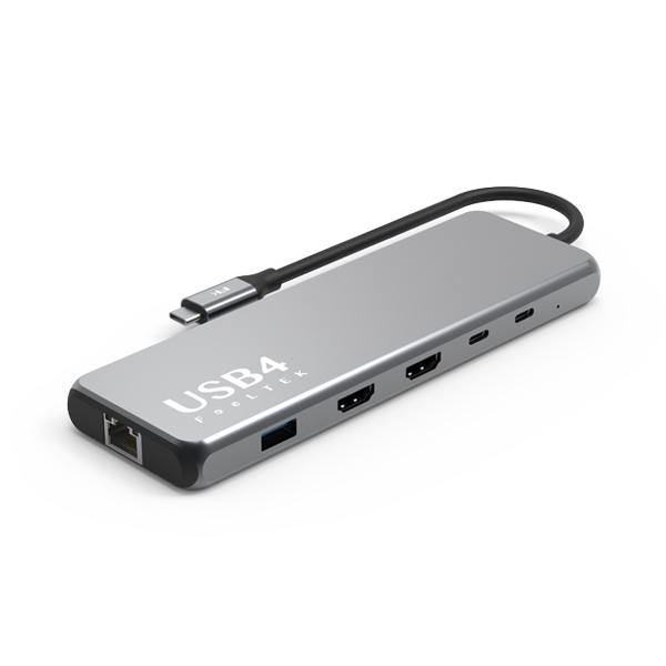 Feeltek Portable USB4 10 in 1 USB-C Hub - Silver