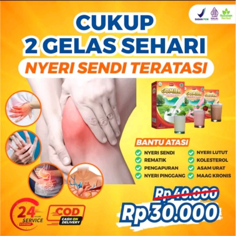 

Susu Kambing Etawa Gomilk Untuk mengatasi Nyeri sendi Lutut Tulang Rematik Asam urat