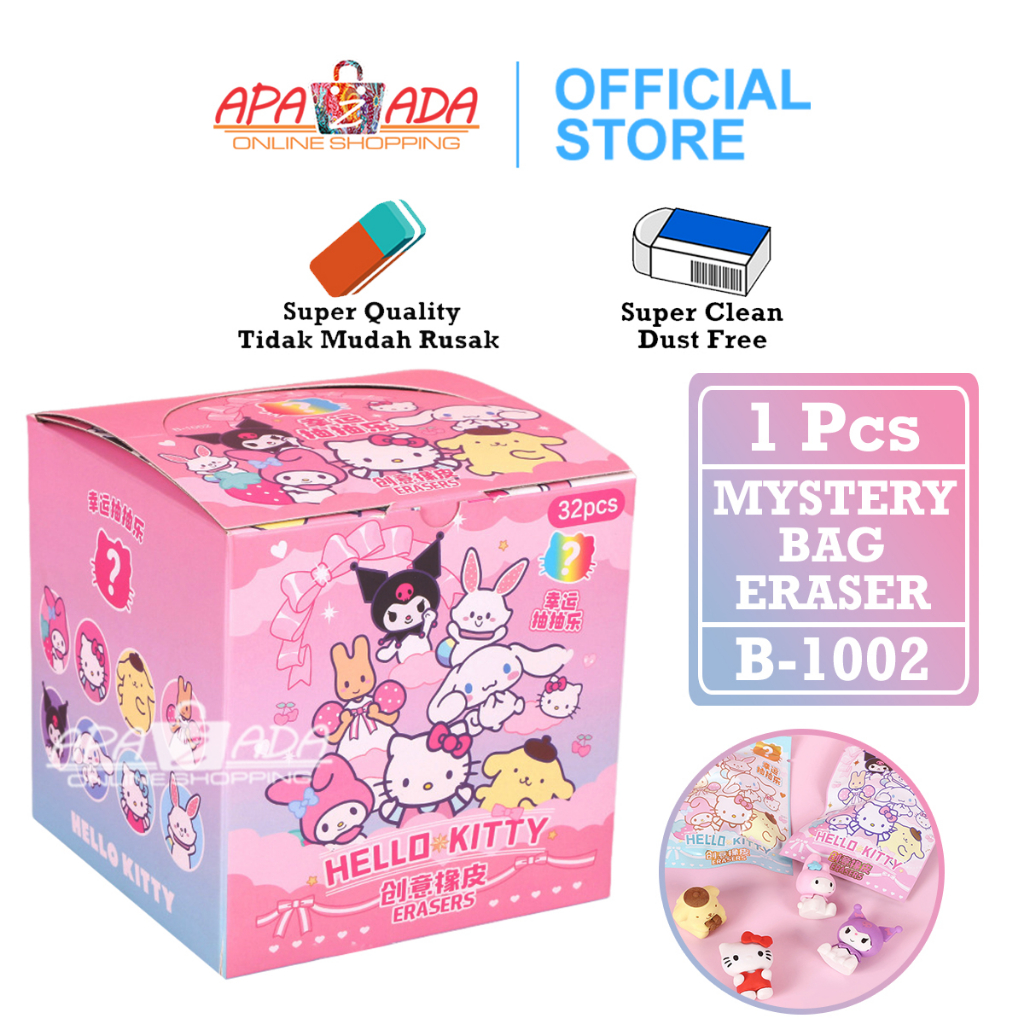 

Apazada Penghapus Pensil Murah Satuan [1 Pcs Penghapus] / Hapusan Mystery Bag Sanrio / Eraser Pensil B-1002