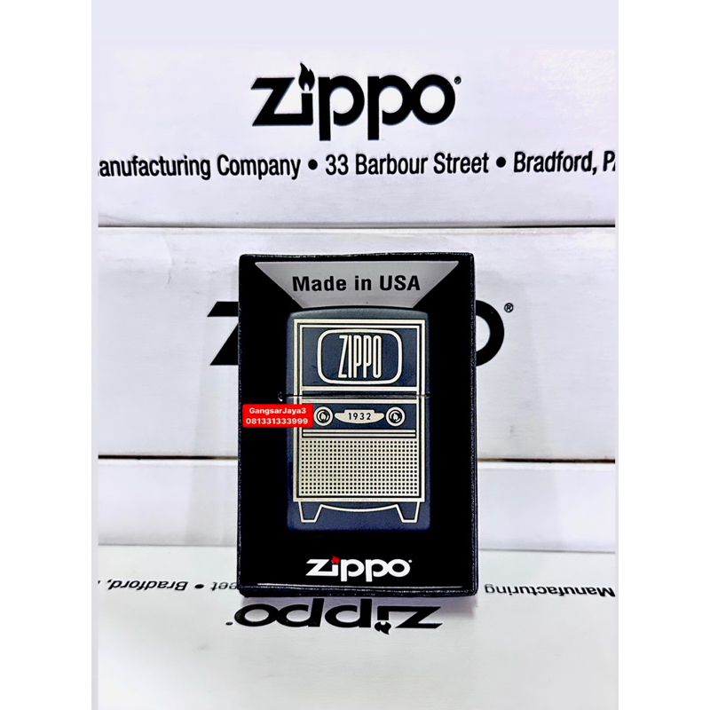 korek zippo original USA 48619 zippo Vintage TV design