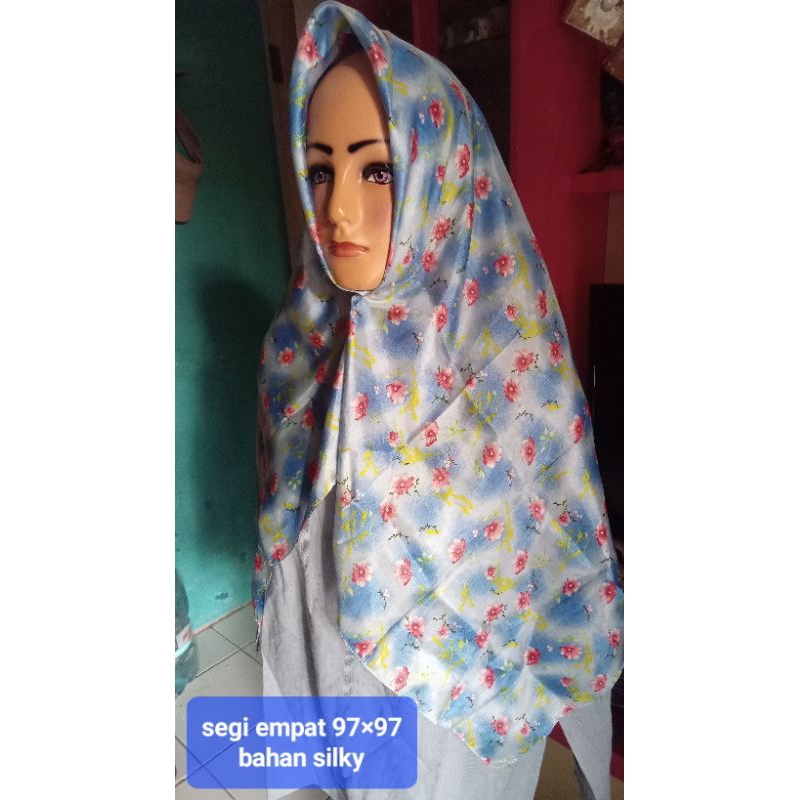 Scarf/jilbab segiempat/motif/PL/Preloved