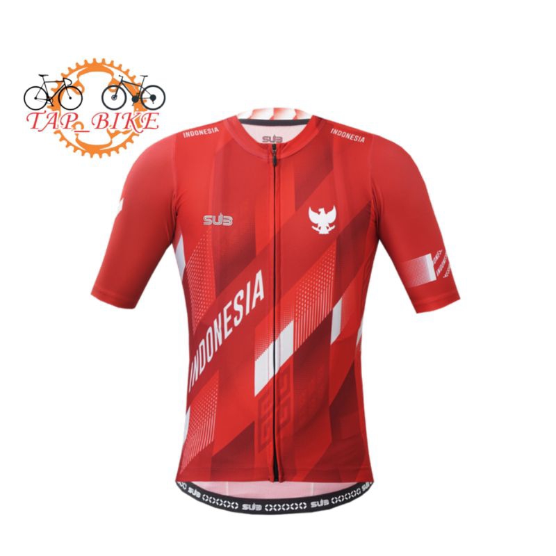 SUB Jersey Premium Indonesia 2023 Red - Cycling Jersey Unisex Apparel