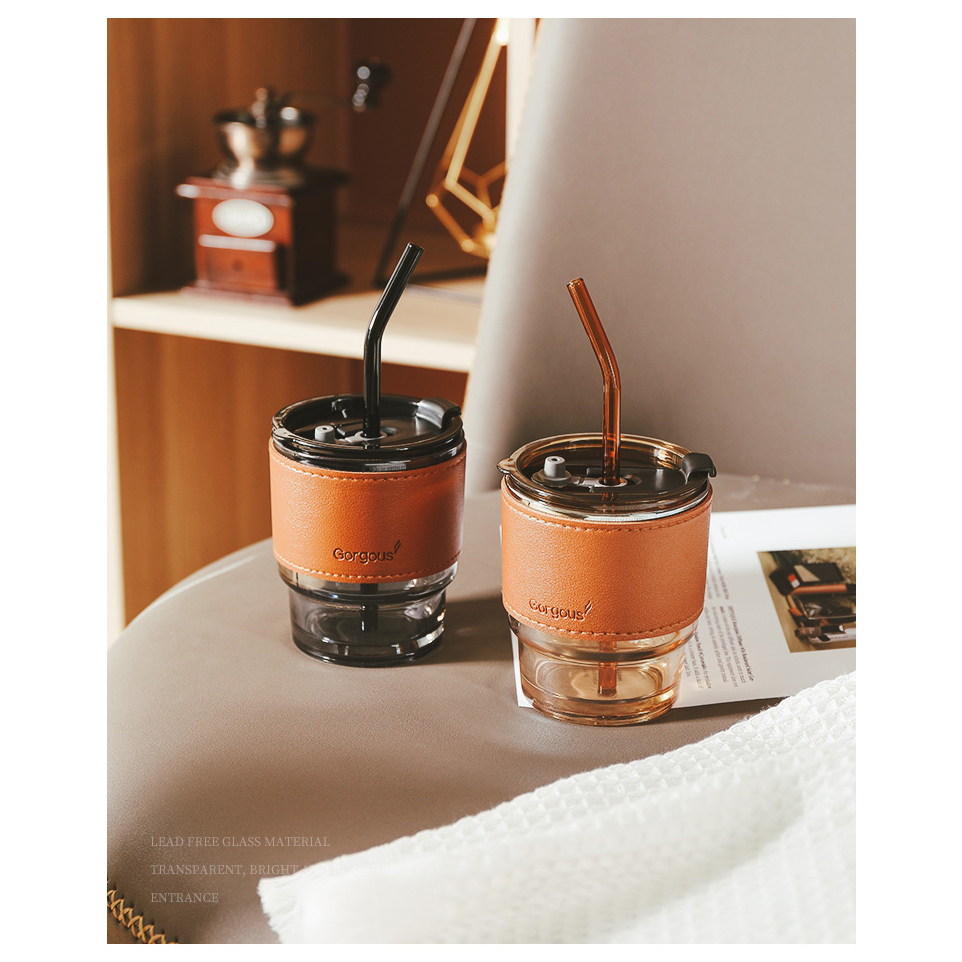 Gelas Kopi Cangkir Gelas Kopi Kecil / Gelas Kopi Aesthetic  Gelas Tumbler Ukuran 400 ml