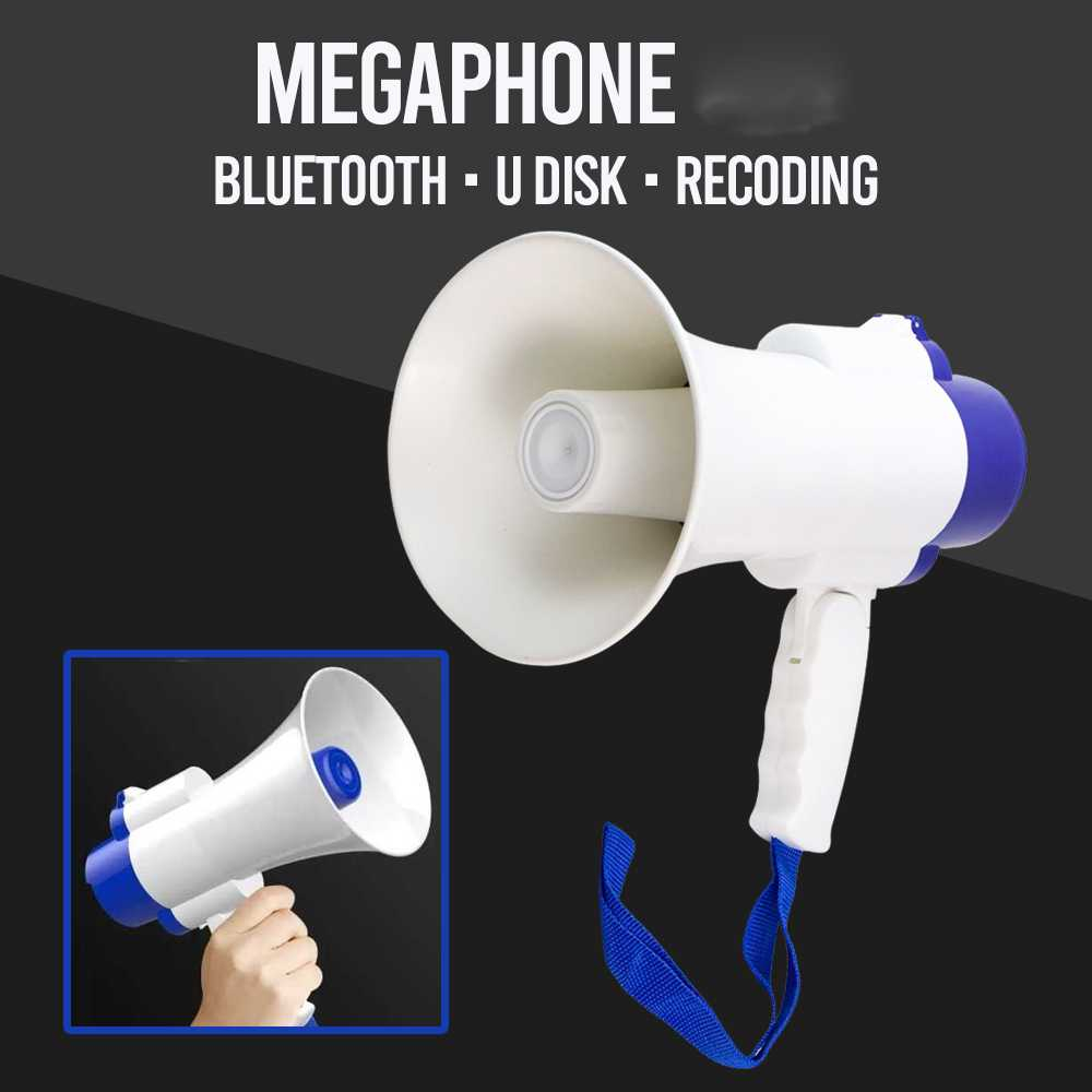 Toak Megaphone TAFFWARE Bisa Rekaman  ZS 518 Bluetooth dan Tanpa Bluetooth baterai charger