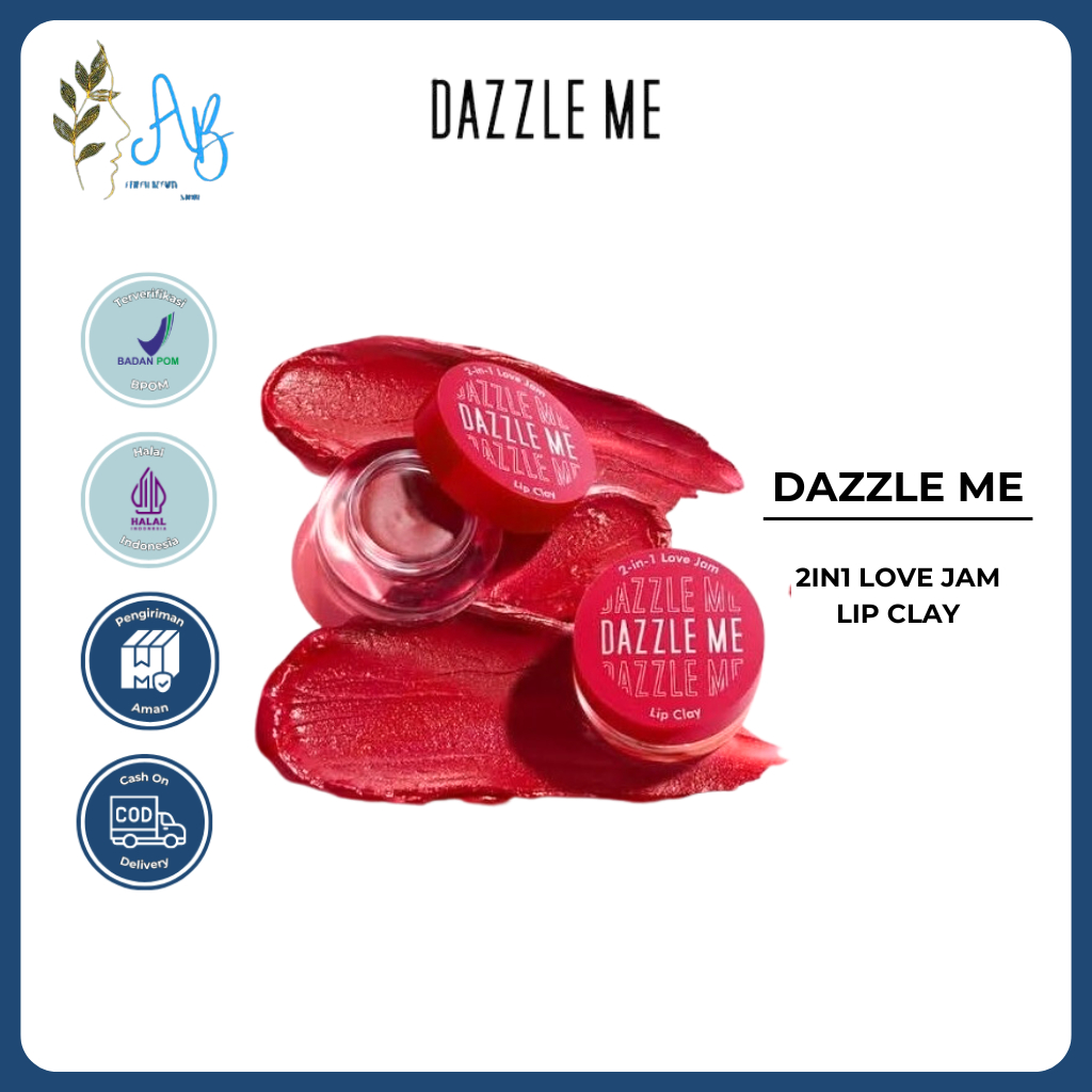 DAZZLE ME 2IN1 LOVE JAM LIP CLAY | LIPSTIK  BLUSH - ABS