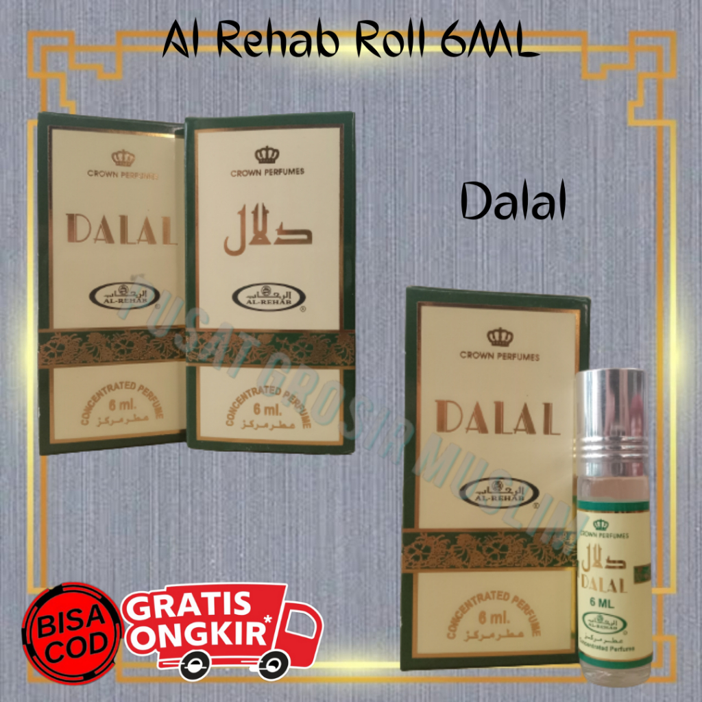 Parfum AL Rehab Dalal ROLL 6ML Original Asli Saudi Arabia