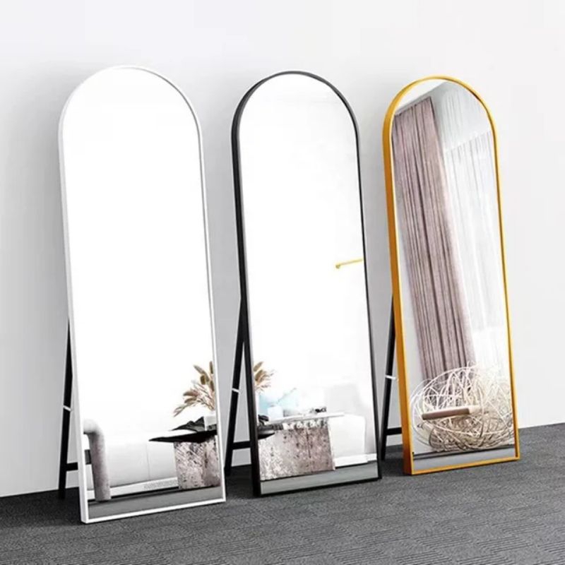 STANDING MIRROR SEMI OVAL