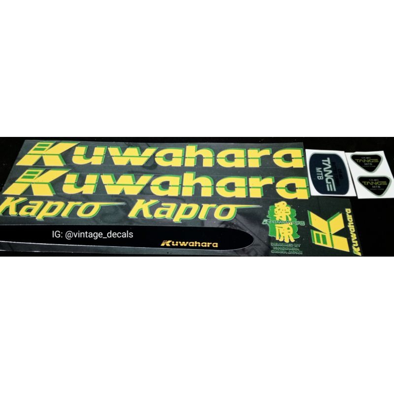 sticker decals replacement Kuwahara kapro