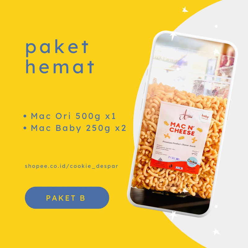 

DESPAR COOKIES-MAC N’ CHEESE PAKET HEMAT B