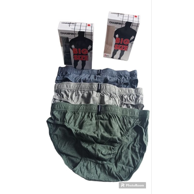 CELANA DALAM PRIA CHAMPIRO MIKA JUMBO CD CHAMPIRO BIG SIZE KARET PINGGANG KERUT