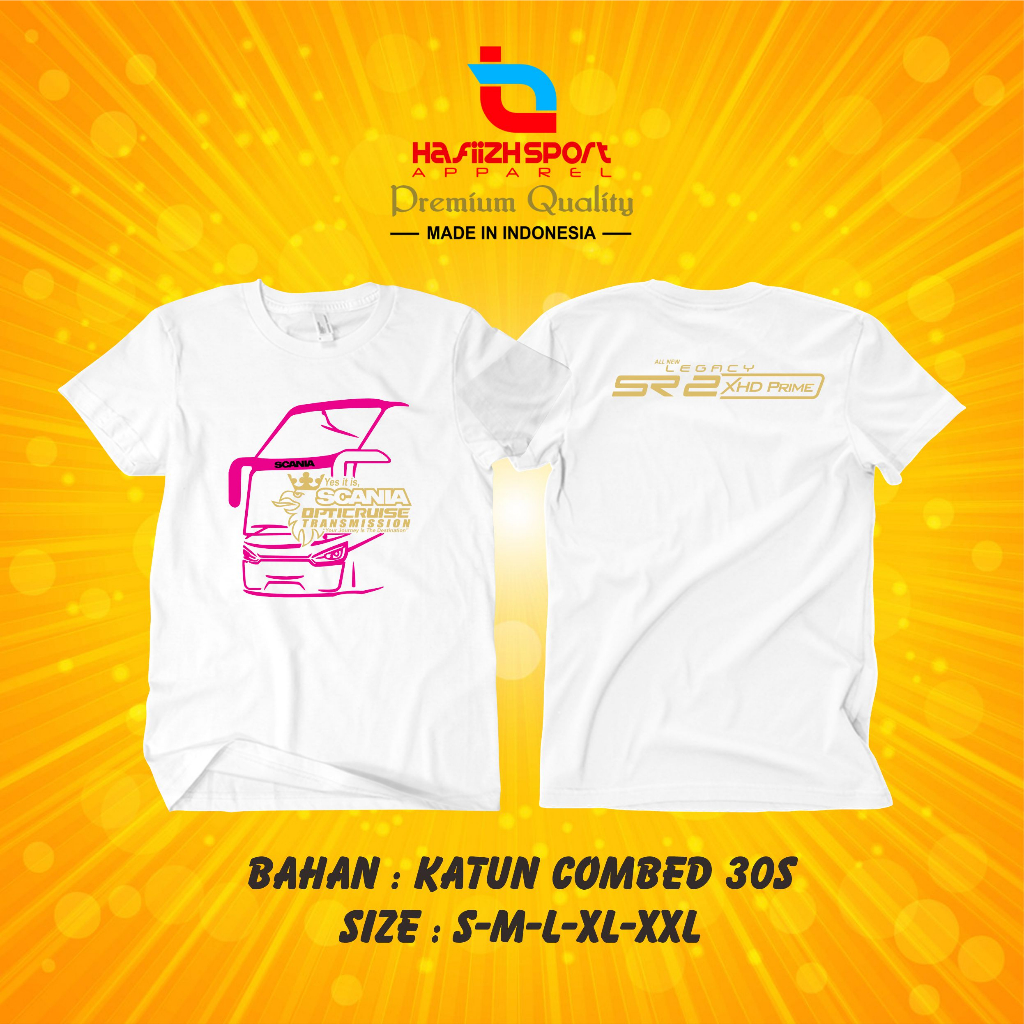 KAOS BAJU SCANIA ALL NEW LEGACY SR2 XHD PRIME PREMIUM