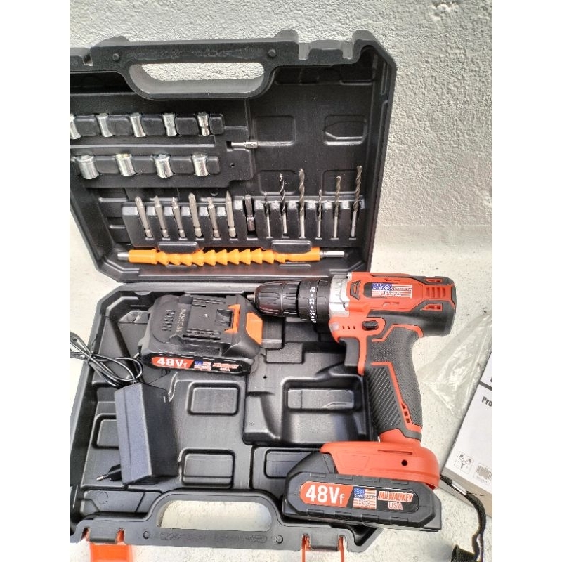 MESIN BOR CAS 48 VOLT- BOR BATERAI 48VOLT USA MILWAUKEY