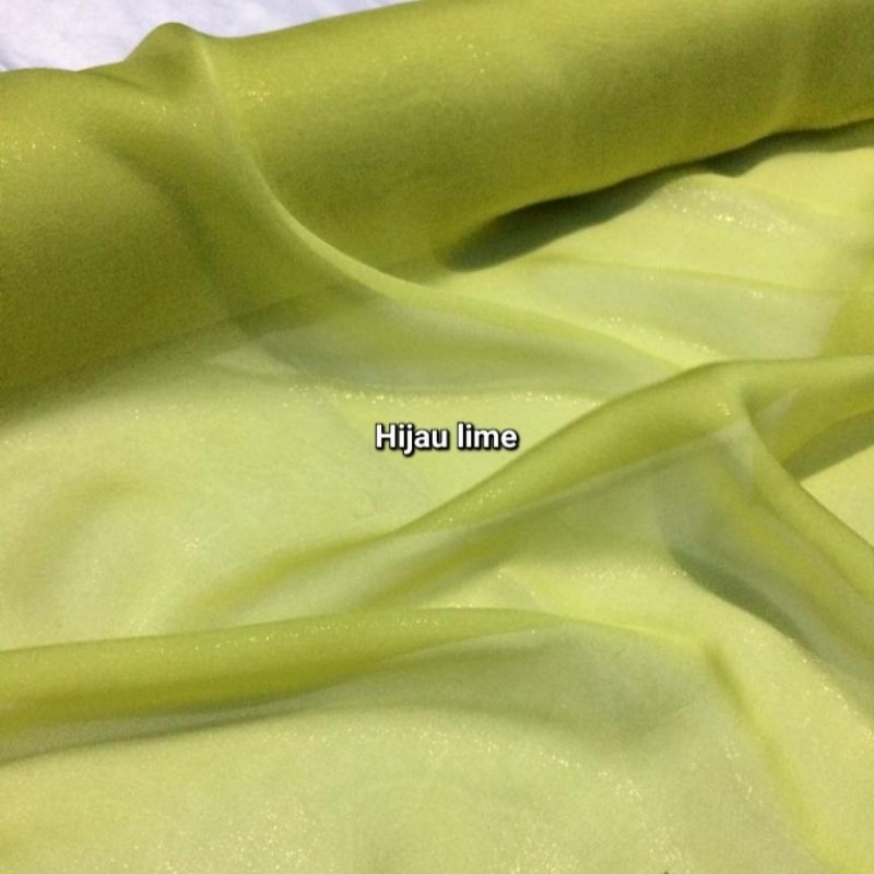 Kain Sutra Asli Polos Metalik Glitter Bahan Super Halus Jatuh Dan Ringan ( 100% Pure Silk )