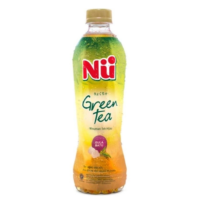 

nu minuman green tea gula batu 450ml