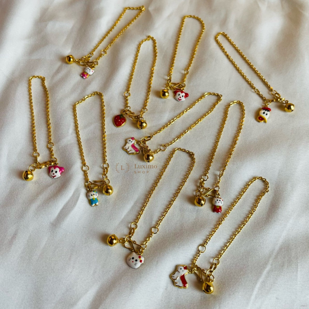 Gelang Anak Model Rantai 1gram Emas Muda