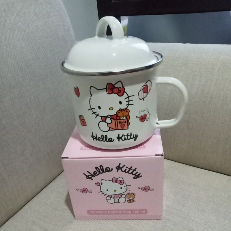 hello kitty porcelain enamel mug 750 ml
