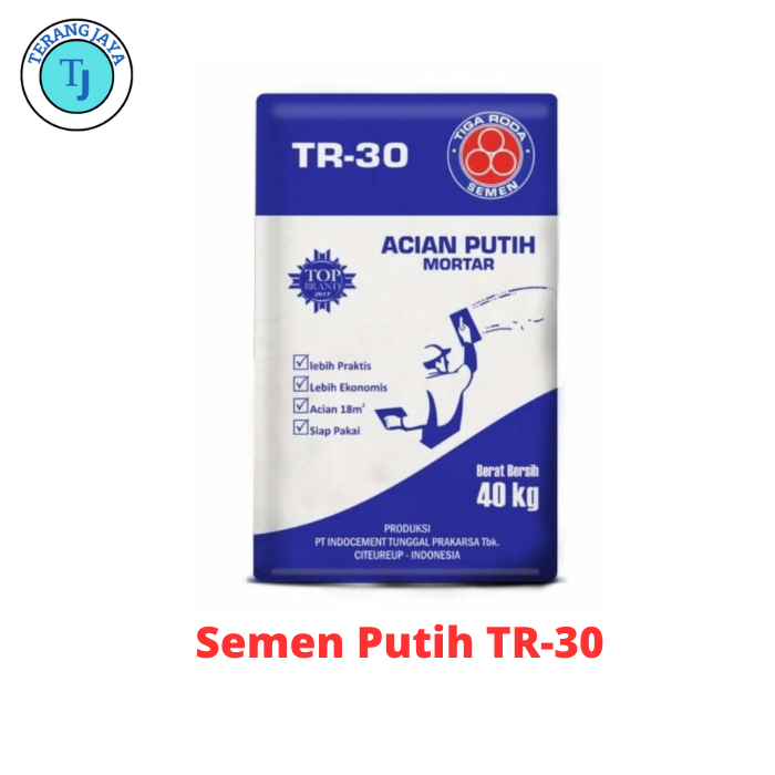 SEMEN Acian Putih Tiga Roda TR 30 40kg