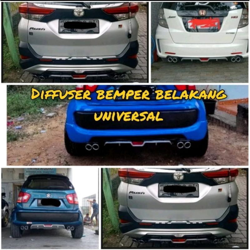 Diffuser Belakang Mobil Universal